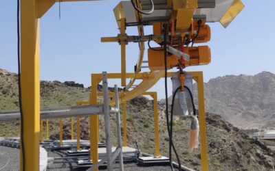 Innovative lifting solution: Curved Monorail system with KITO hoist delivered in the UAE