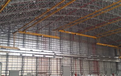 Five Overhead Cranes Installed for Aircraft Maintenance Hangar in the UAE